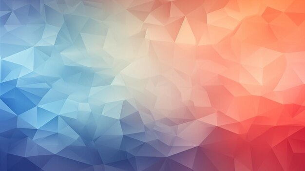 Un primer plano de un fondo colorido con muchos triángulos generativos ai