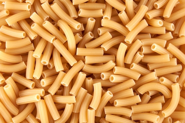 Primer plano de fondo de macarrones de pasta