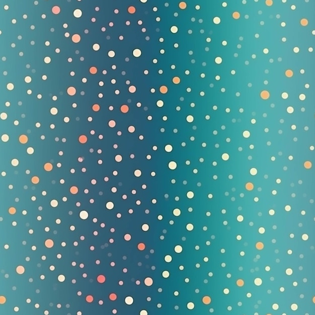 Un primer plano de un fondo punteado azul y naranja con ai generativo de puntos