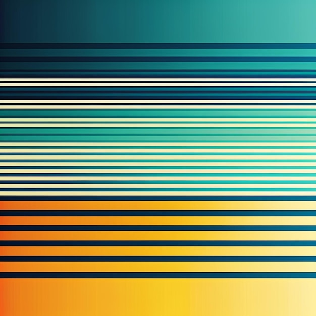 Un primer plano de un fondo a rayas de colores con una franja generativa ai amarilla y azul