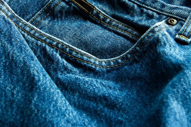 Primer plano de fondo de textura de jeans, lote de diferentes blue jeans