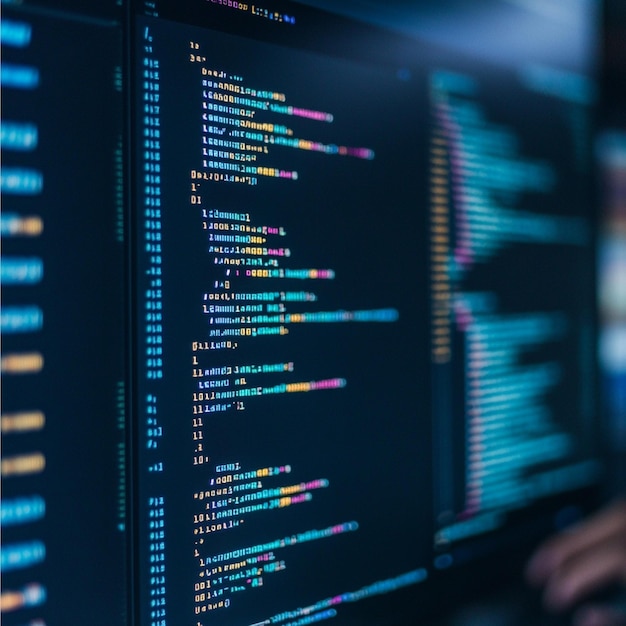 Un primer plano de fragmentos de código en Python JavaScript y C