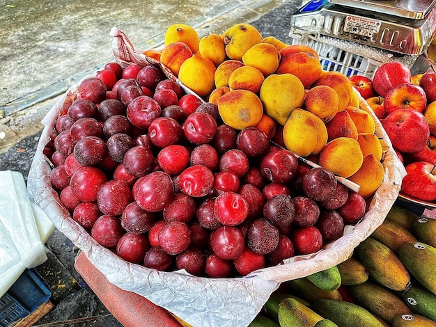 Foto primer plano de las fresas