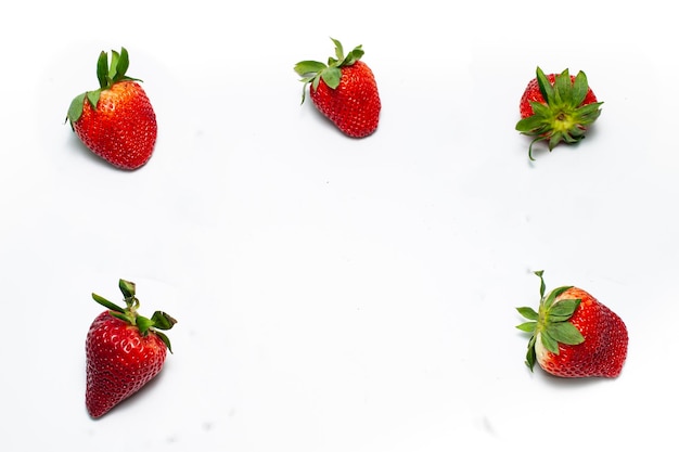 Foto primer plano de las fresas