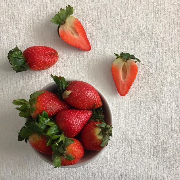 Primer plano de las fresas