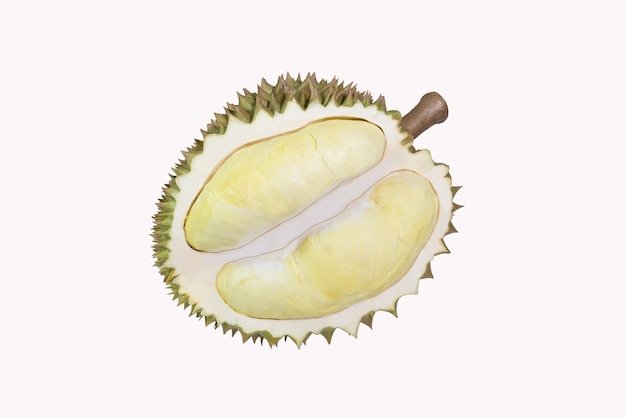 Primer plano de la fruta contra un fondo blanco