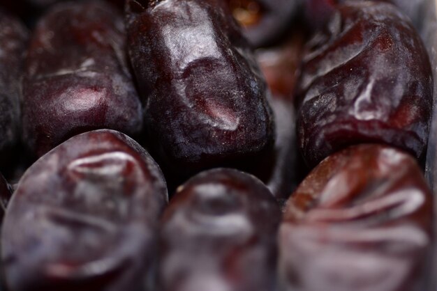 Foto primer plano de una fruta de dátiles