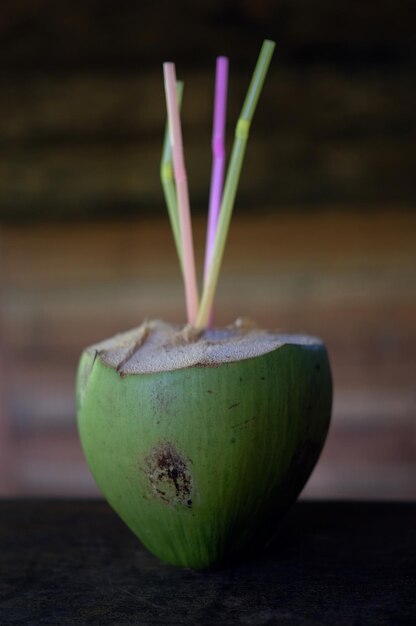 Foto primer plano de la fruta en la mesa