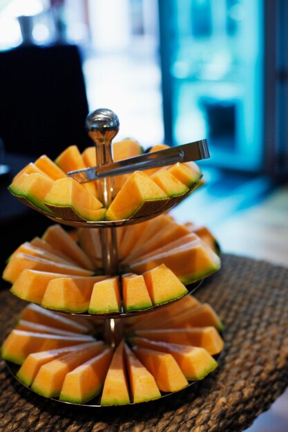 Foto primer plano de la fruta de la naranja en la mesa