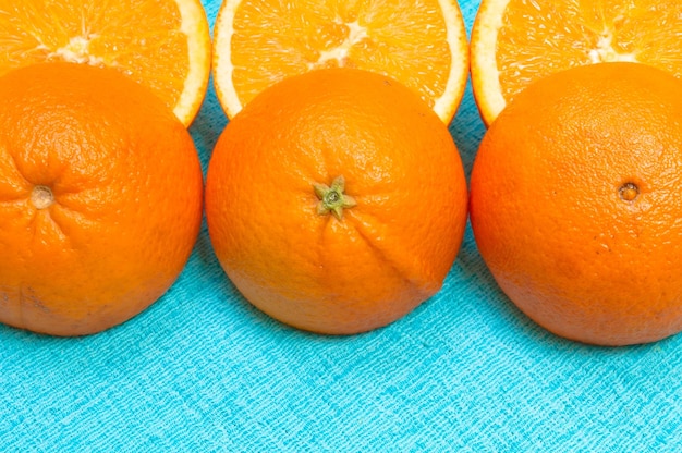 Foto primer plano de la fruta de la naranja