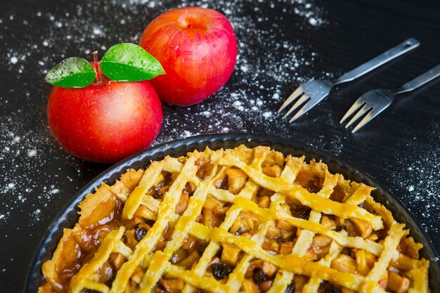 Primer plano de las frutas en el plato