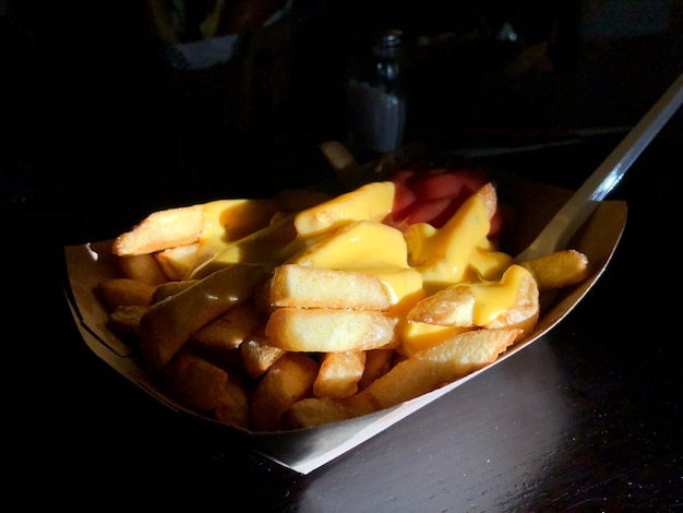 Foto primer plano de las frutas en el plato