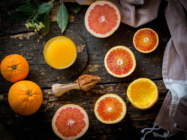 Primer plano de las frutas