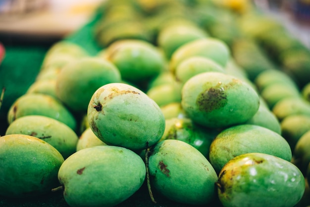 Primer plano de las frutas