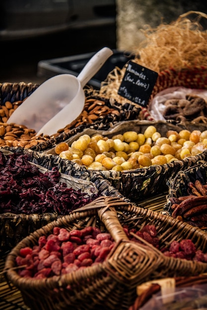 Foto primer plano de frutas