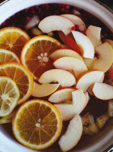 Foto primer plano de las frutas