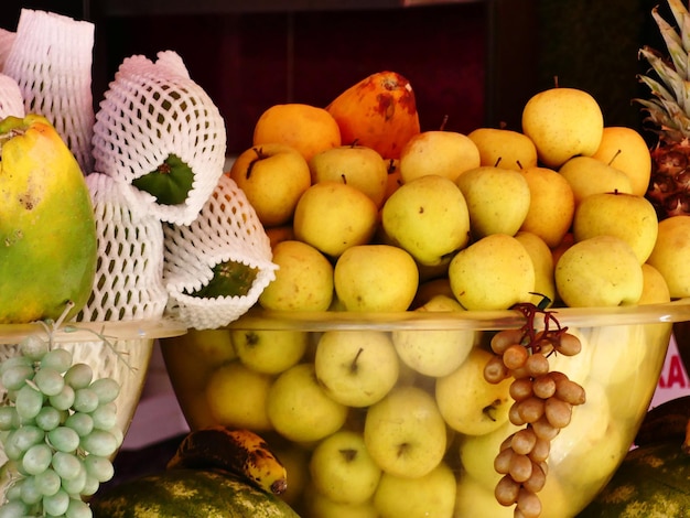 Foto primer plano de las frutas