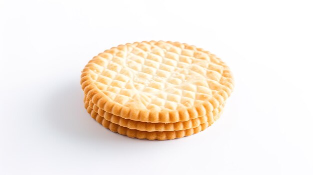 Foto un primer plano de una galleta de waffle