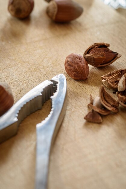 Foto primer plano de las galletas en la mesa