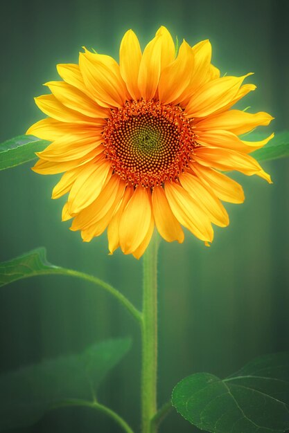 Primer plano del girasol