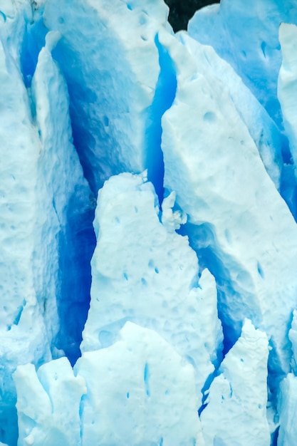 Primer plano del glaciar Perito Moreno