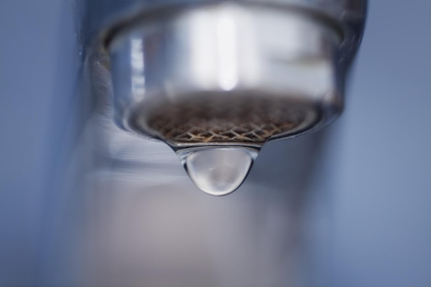 Foto primer plano de una gota de agua