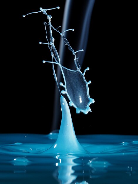 Foto primer plano de gotas de agua en vidrio sobre un fondo negro