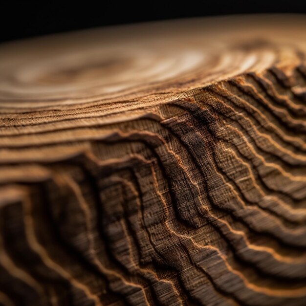 Primer plano de grano de madera