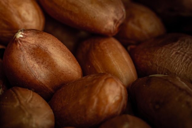 Primer plano de un grano de maní