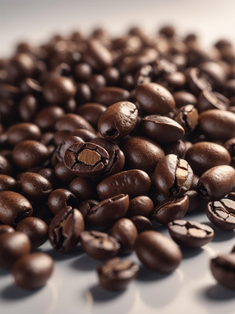 Primer plano de granos de café
