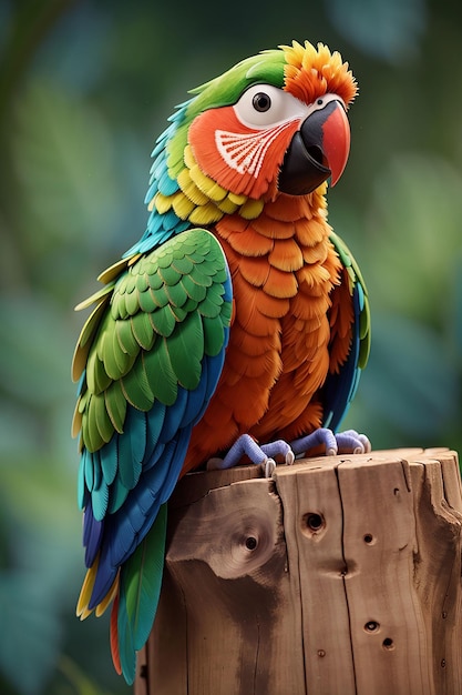 Foto primer plano de un guacamayo escarlata desde la vista lateral primer plano de la cabeza del guacamayo escarlata