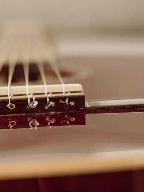 Foto primer plano de la guitarra