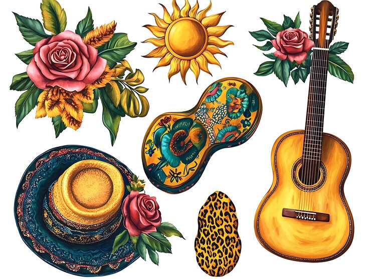 Foto un primer plano de una guitarra