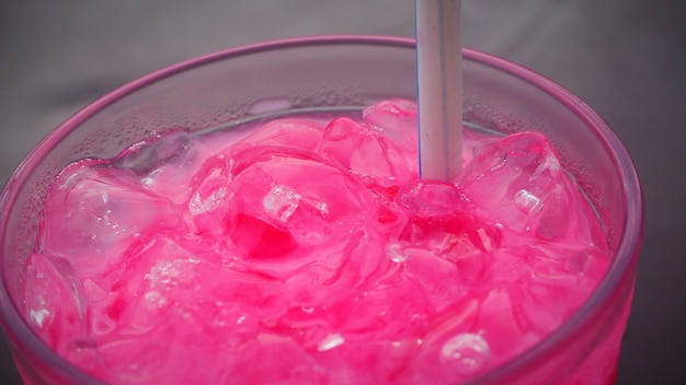 Primer plano de helado en vaso