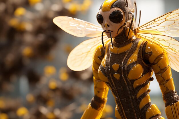 Primer plano de la hembra del amarillo