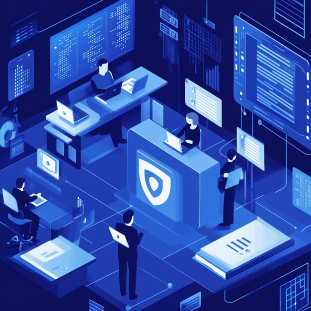 Un primer plano de una herramienta de protección de datos que identifica y aborda posibles violaciones de datos