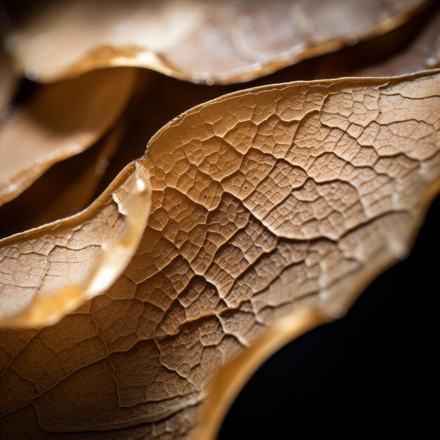 Foto un primer plano de una hoja con grietas en ella