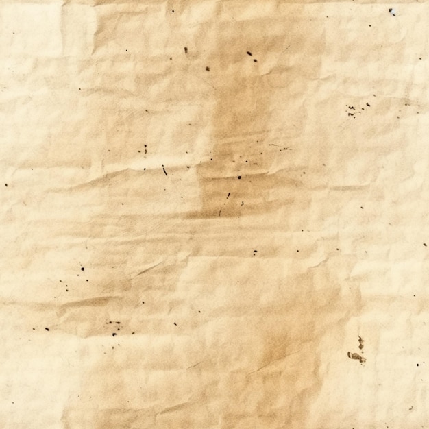 Un primer plano de una hoja de papel con una mancha marrón ai generativa