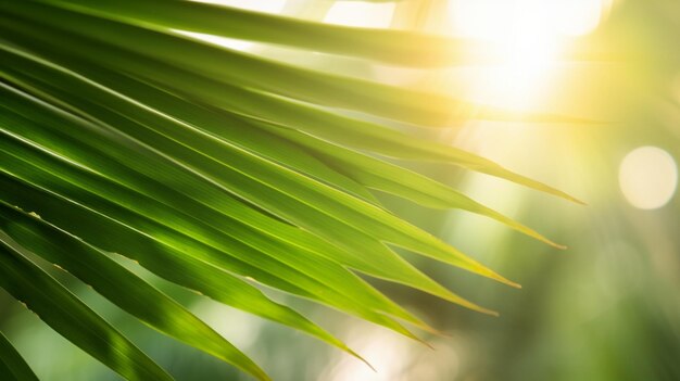 Un primer plano de una hoja con el sol brillando a través de ella