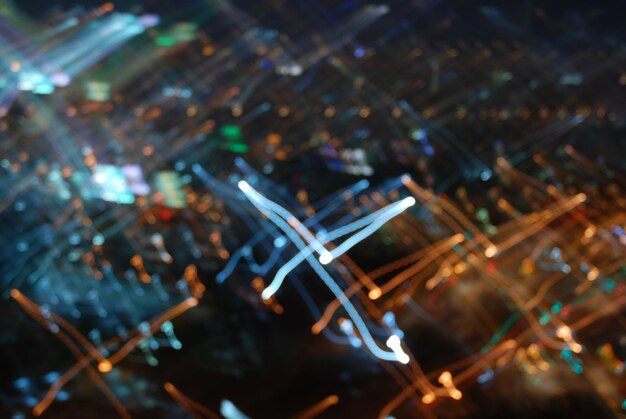 Primer plano de iluminado por la noche