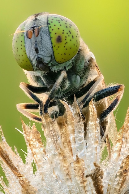 Foto primer plano de un insecto en una flor