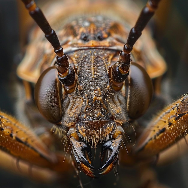 Un primer plano de un insecto