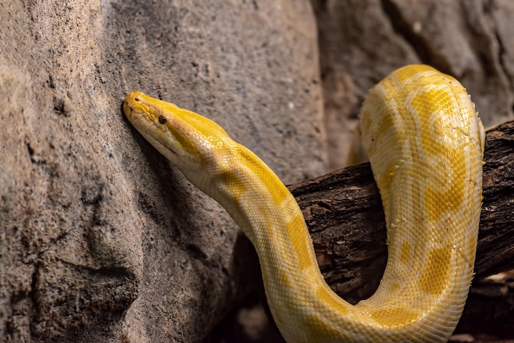 Foto primer plano de un lagarto en la roca