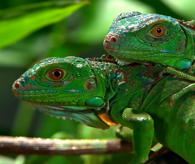 Foto un primer plano de un lagarto