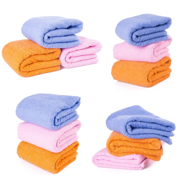 Primer plano de lápices multicolores sobre un fondo blanco