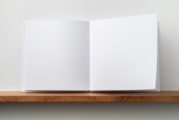 Primer plano de un libro abierto contra la pared