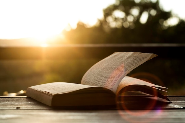 Primer plano del libro