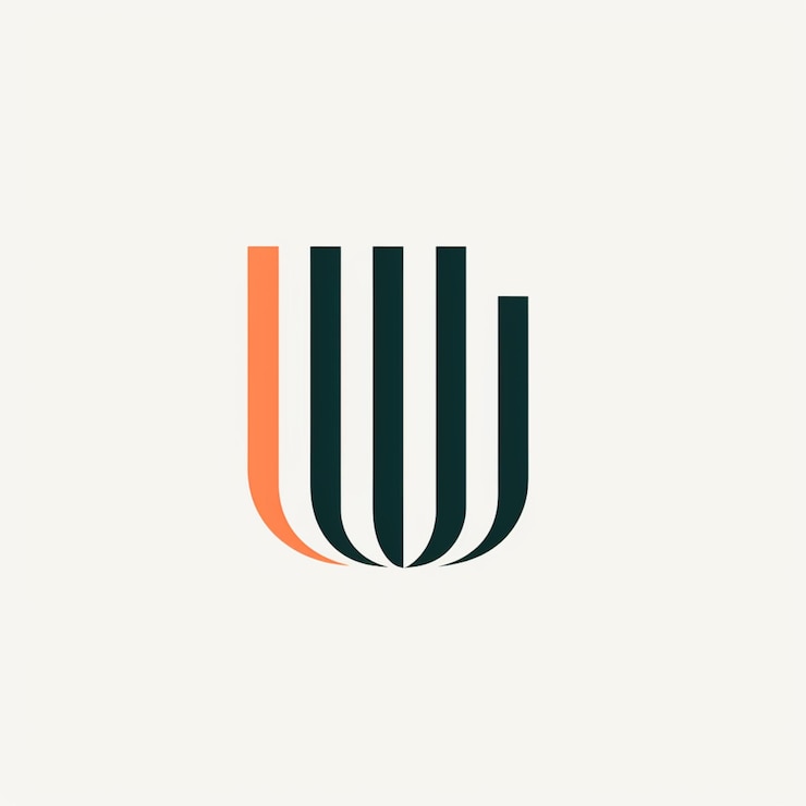 Foto un primer plano de un logotipo con un diseño curvo ai generativo