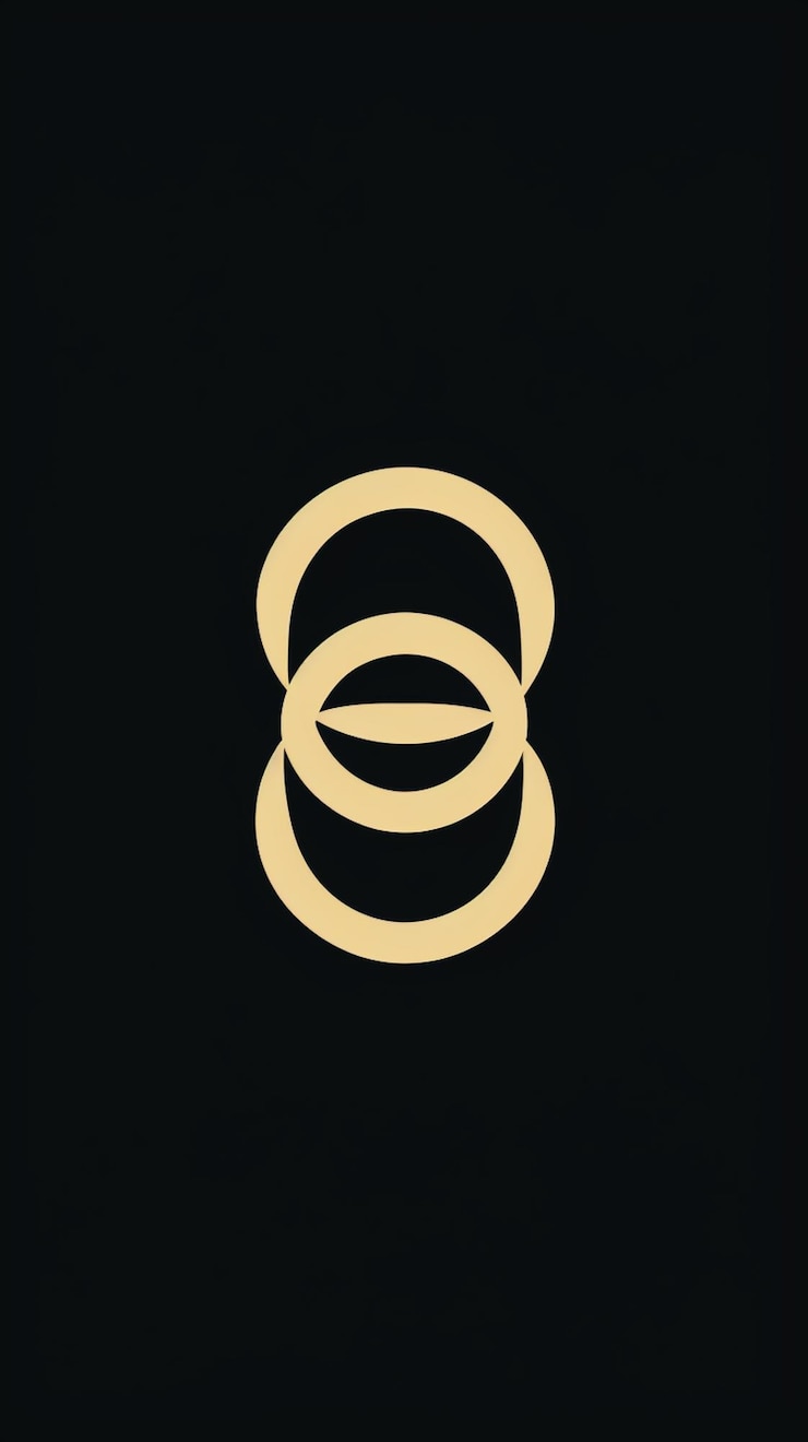 Foto un primer plano de un logotipo negro y dorado con un ai generativo de fondo negro