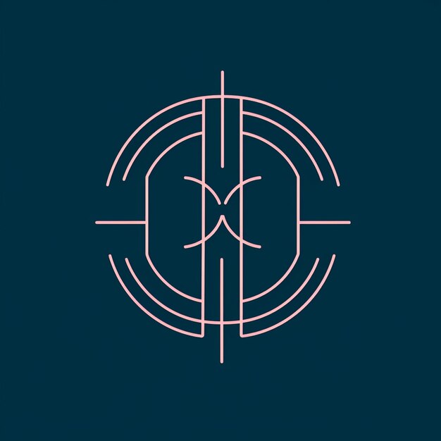 un primer plano de un logotipo con un pez ai generativo